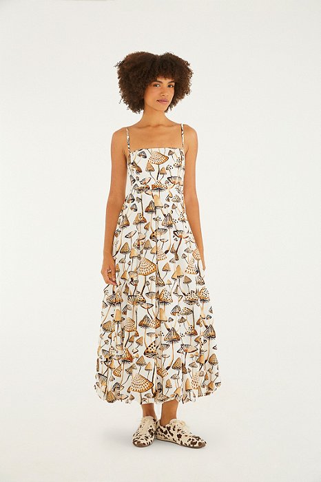 FARM VESTIDO CROPPED BALONE COGU