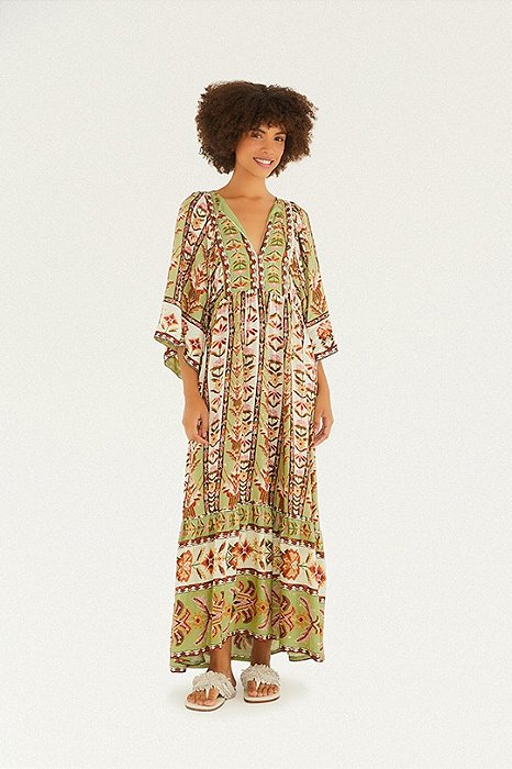 FARM VESTIDO CROPPED TAPETE DE COR