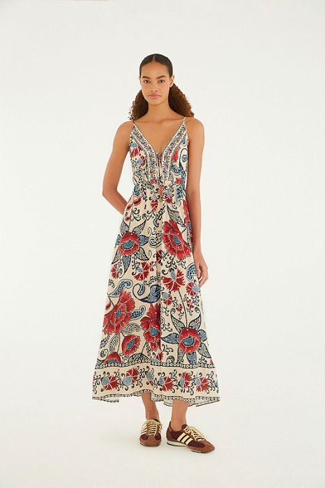 FARM VESTIDO LONGO FRANCISCA