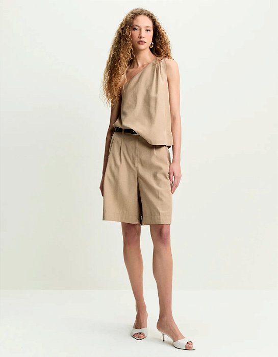 SHOULDER BLUSA RETA ASSIMÉTRICA