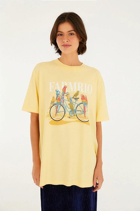 FARM T-SHIRT MEDIA BICICLETA AVES