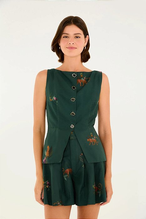 FARM SHORT ESTAMPADO FLORESTINHA