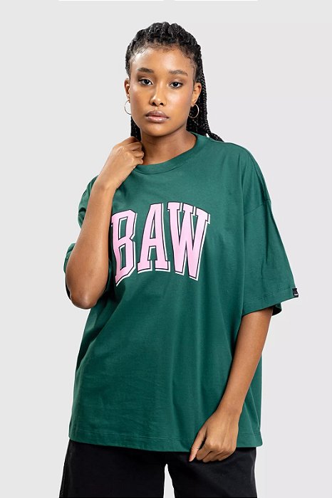 BAW CAMISETA NEW OVER BAW COLLEGE - ESMERALDA
