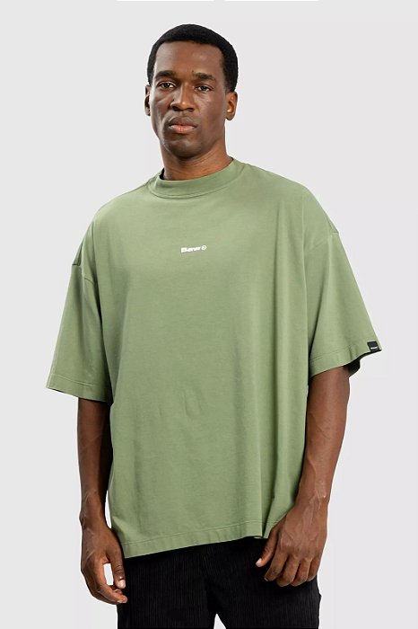 BAW CAMISETA NEW OVER SELF LOGO COLORS - MILITAR