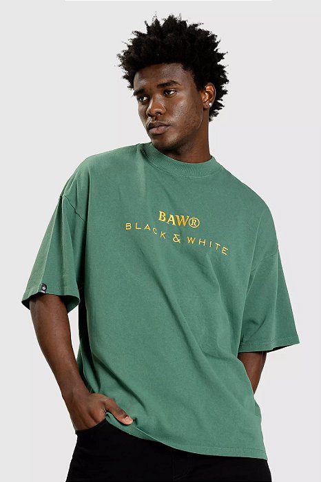 BAW CAMISETA NEW OVER BAW CLASSY EMBROIDERED - VERDE MILITAR