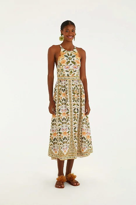FARM VESTIDO LONGO SEM MANGA MARCELLE
