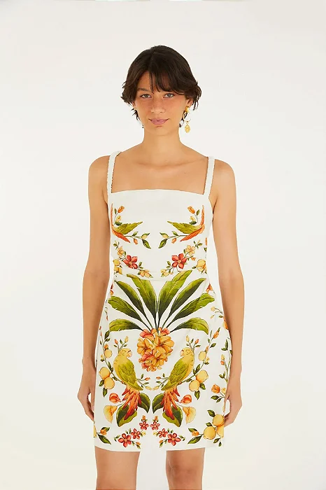 FARM VESTIDO CURTO BOSQUE CHIC