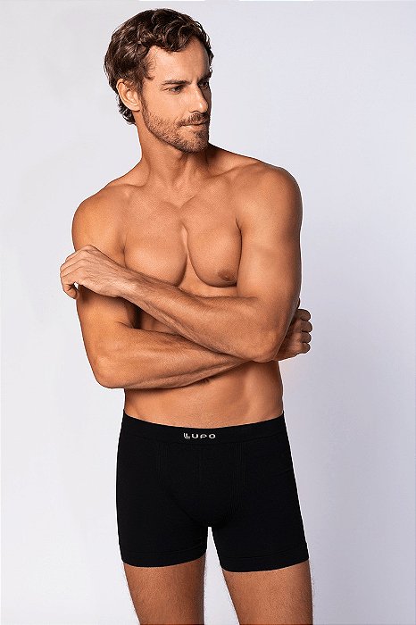 LUPO CUECA ADULTO BOXER  MICROMODAL SEM COSTURA LISA