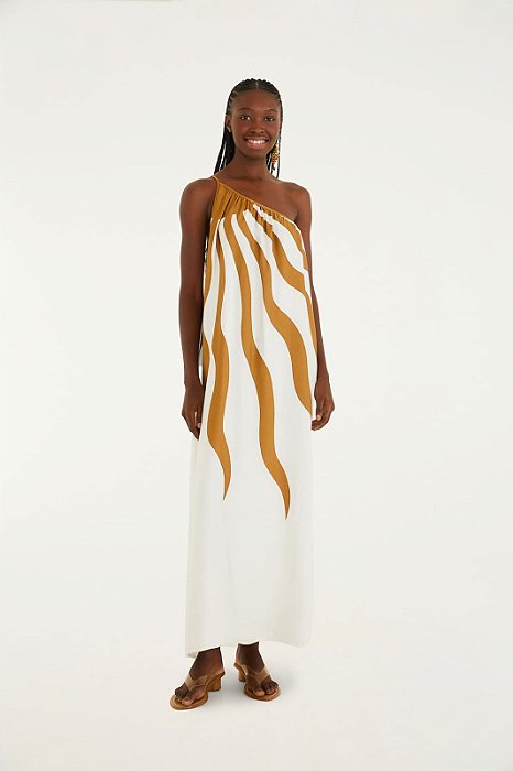 FARM VESTIDO LONGO SOLARE