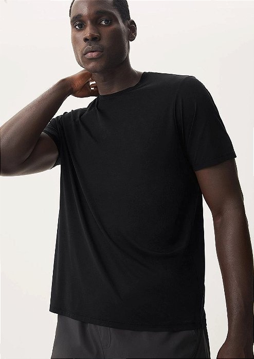 HERING SPORTS CAMISETA ESPORTIVA MASCULINA MANGA CURTA PACE - PRETO