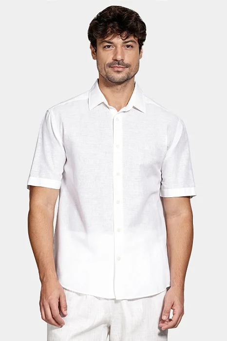 ARAMIS CAMISA SLIM LINHO ALGODÃO SURAT BRANCO