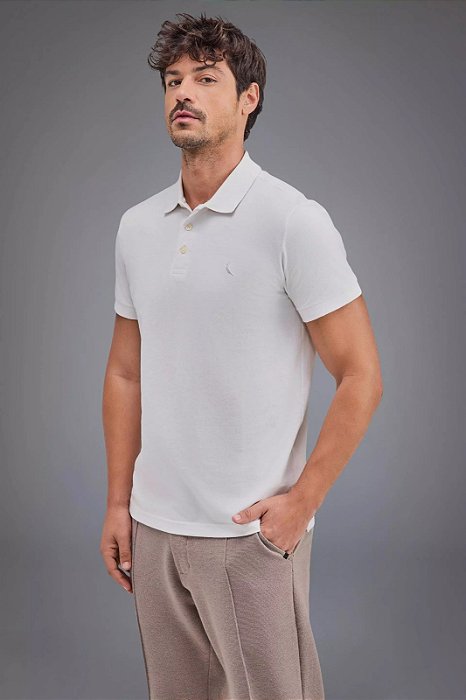 RESERVA POLO PIQUET CLASSICA - OFF WHITE