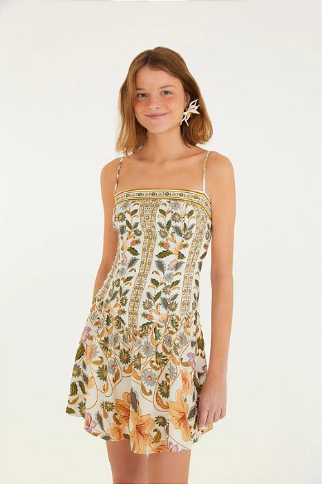 FARM  VESTIDO CURTO ESTAMPADO MARCELLE