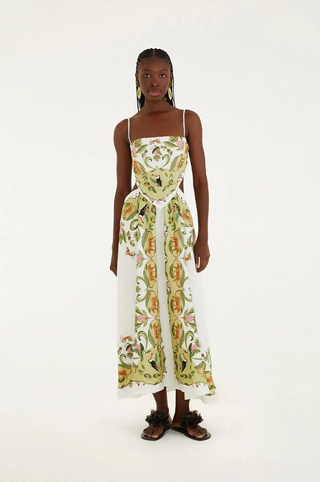 FARM VESTIDO LENÇO FLORESTA DOCE