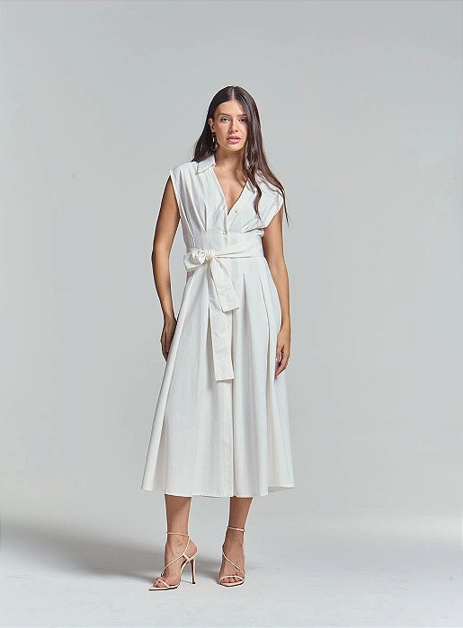 SOMMER CHEMISIER ALFAIATARIA COM FAIXA PARA AMARRAÇÃO - OFF SHELL