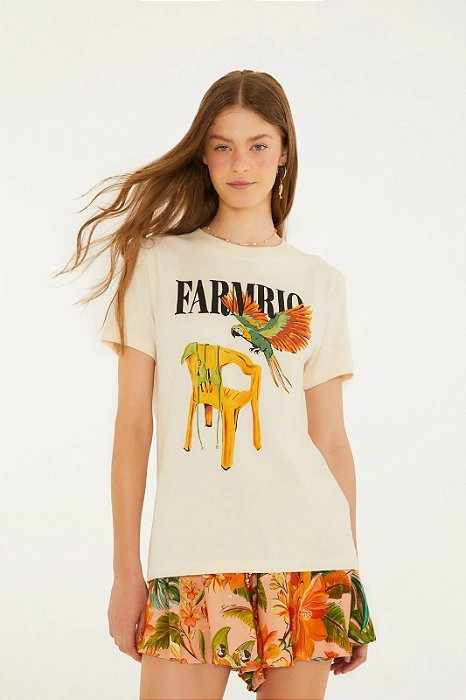 FARM T-SHIRT FIT CADEIRA E BIQUINI FARM RIO