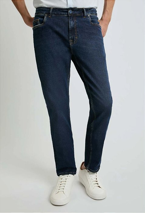 DOCTHOS CALÇA SLIM JEANS MEDIO T-400 164 JEANS MEDIO