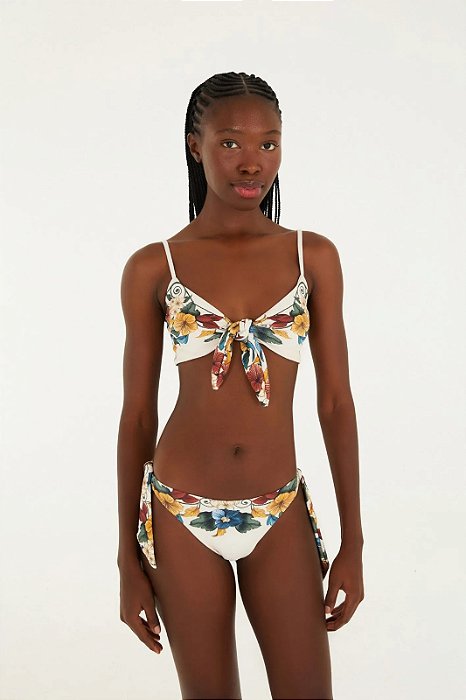 FARM BEACHWEAR BIQUINI LENÇO TROPICALZINHO