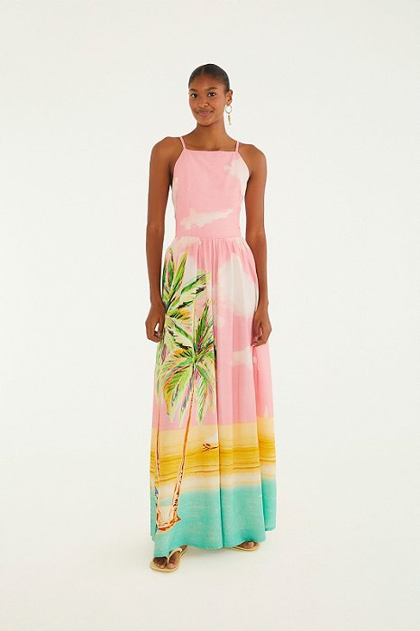 FARM VESTIDO LONGO COQUEIRÃO