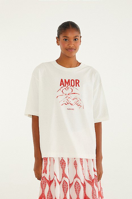 FARM T-SHIRT AMPLA AMOR FARM RIO