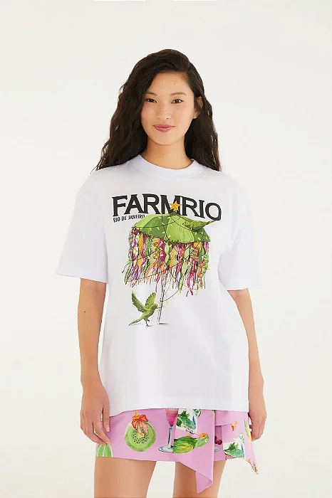FARM T-SHIRT MEDIA BIQUINIS NATALINOS BRANCO