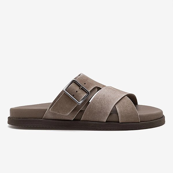 DEMOCRATA SANDÁLIA MASCULINA DOCK COURO BEGE