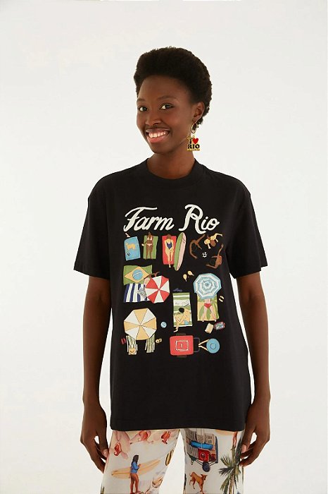 FARM TSHIRT MEDIA PRAIA CARIOCA