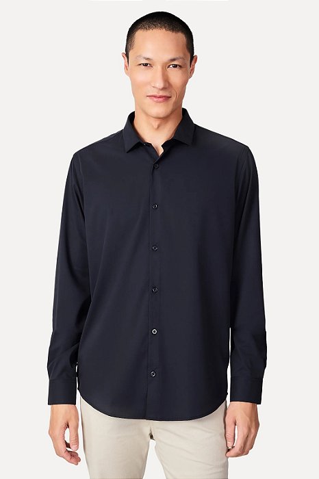 RESERVA CAMISA ML ENXUTO SOFT TOUCH PRETA