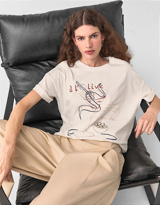 SHOULDER T-SHIRT DRINK