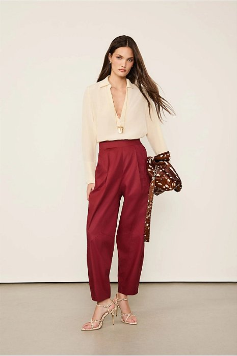 ANIMALE CALCA RECORTE VERMELHO WING