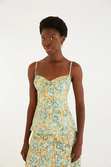 FARM BLUSA FRUTA ESTRELA