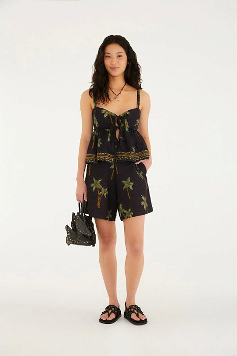 FARM BERMUDA COQUEIRITOS PRETO