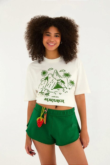 FARM T SHIRT IPANEMA SILK NA NATUREZA OW