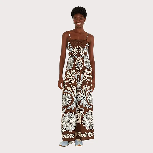 FARM VESTIDO CROPPED COLETANEA TROPICAL