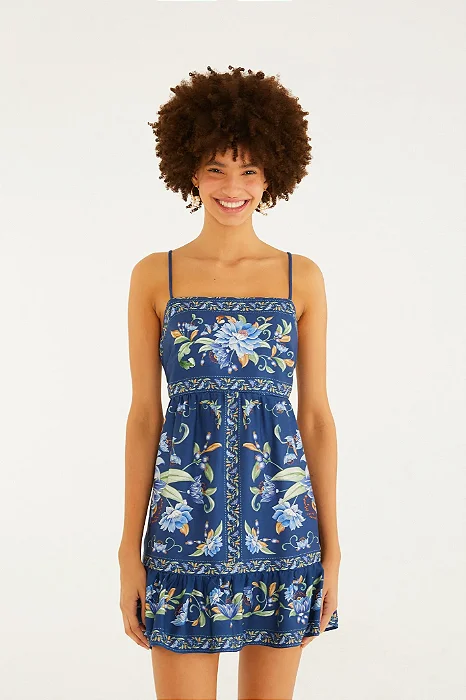 FARM VESTIDO ALCA FLORAL ANA