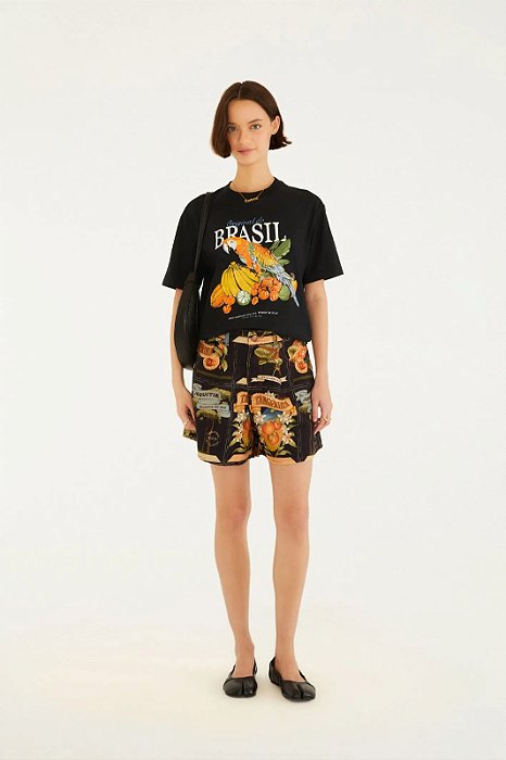 TSHIRT MEDIA ORIGINAL DO BRASIL PRETO