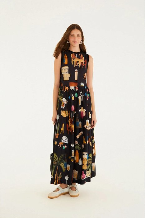 FARM VESTIDO CROPPED BOTECO CARIOCA