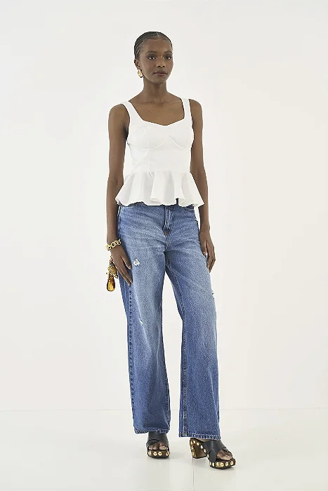 COLCCI CALCA JEANS BRUNA LOW INDIGO