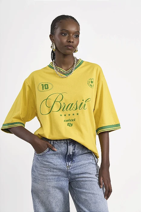COLCCI CAMISETA AMARELO POLEN