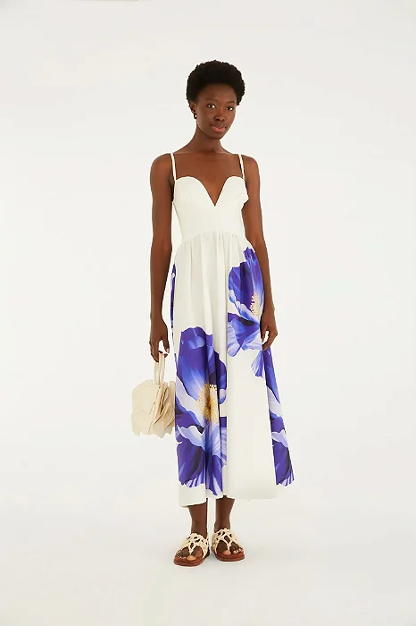 FARM VESTIDO LONGO ALCA LOLA