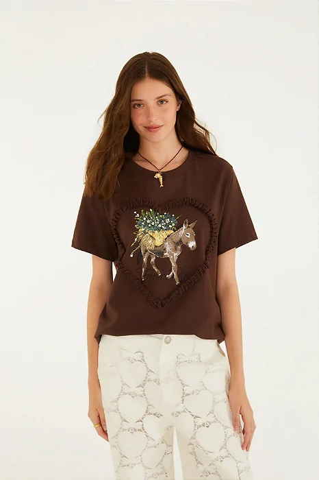 FARM TSHIRT FIT BURRO QUANDO FOGE