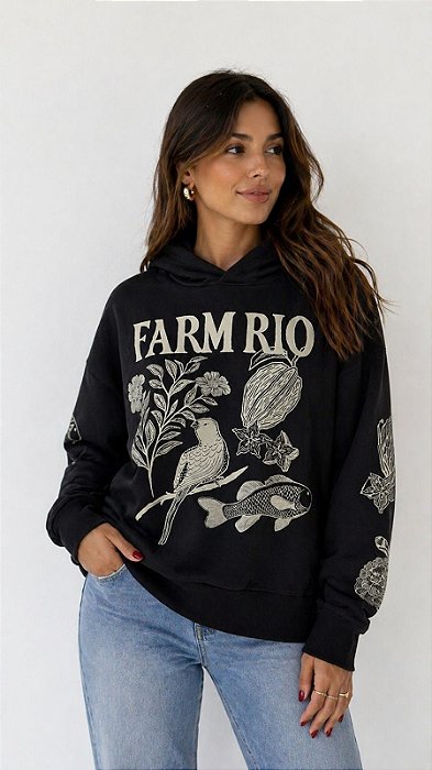 FARM CASACO MOLETOM JARDIM DE CORDEL