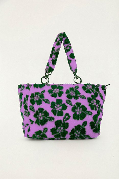 FARM ETC TOTE FLEECE G HIBISCUS LILAS