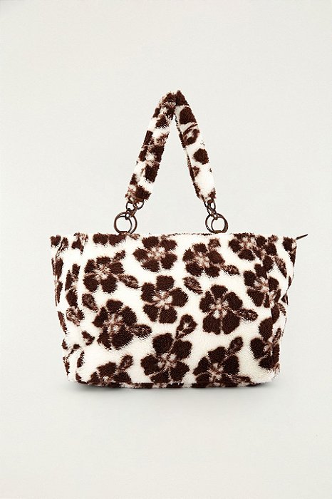 FARM ETC TOTE FLEECE G HIBISCUS OFF WHITE