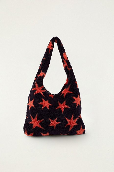 FARM ETC BOLSA ATOALHADA FLEECE ESTRELA AZUL