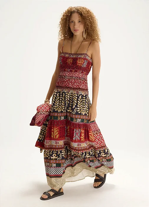 CANTAO VESTIDO ESTAMPADO RAVENA