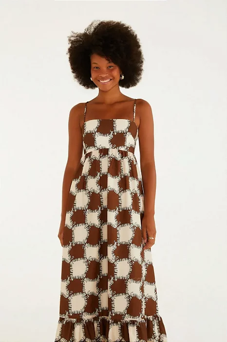 FARM VESTIDO ESTAMPADO RITMO CARIOCA