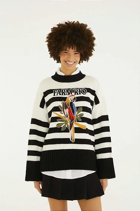 FARM PULL TRICOT COM BORDADO
