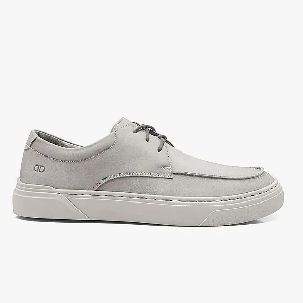 DEMOCRATA TENIS MASCULINO BILL COURO CINZA