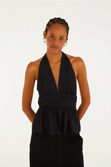 FARM BLUSA AMARRACAO SELVA DE FLOR